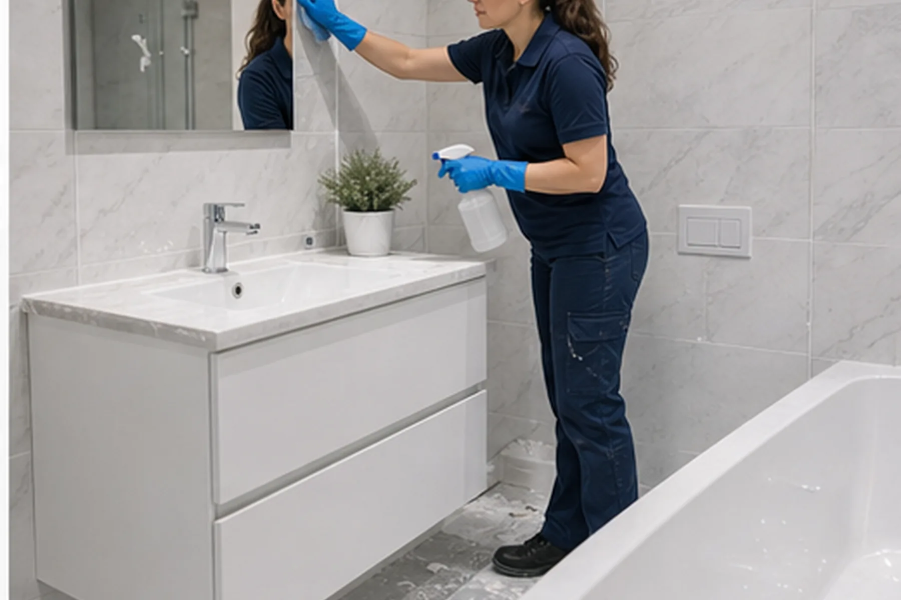 After builders cleaning after renovation